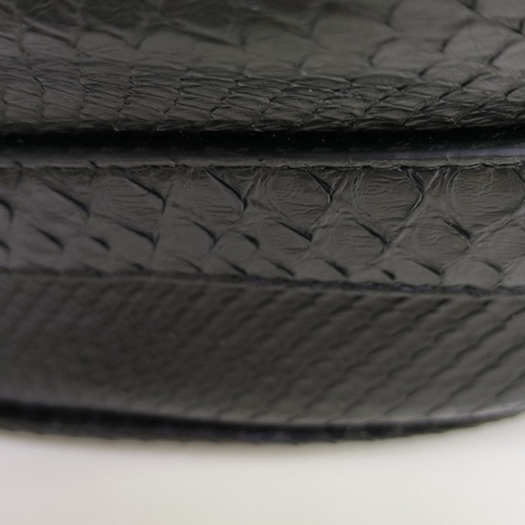 Python Shoulder Bag Black