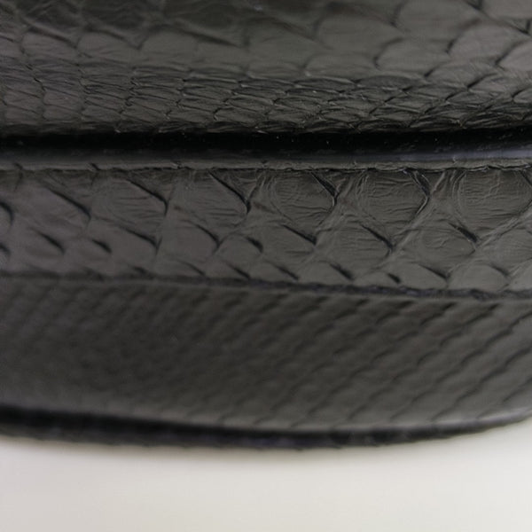 Python Shoulder Bag Black