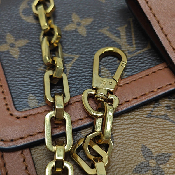 DAUPHINE MM Monogram Coated Canvas Brown