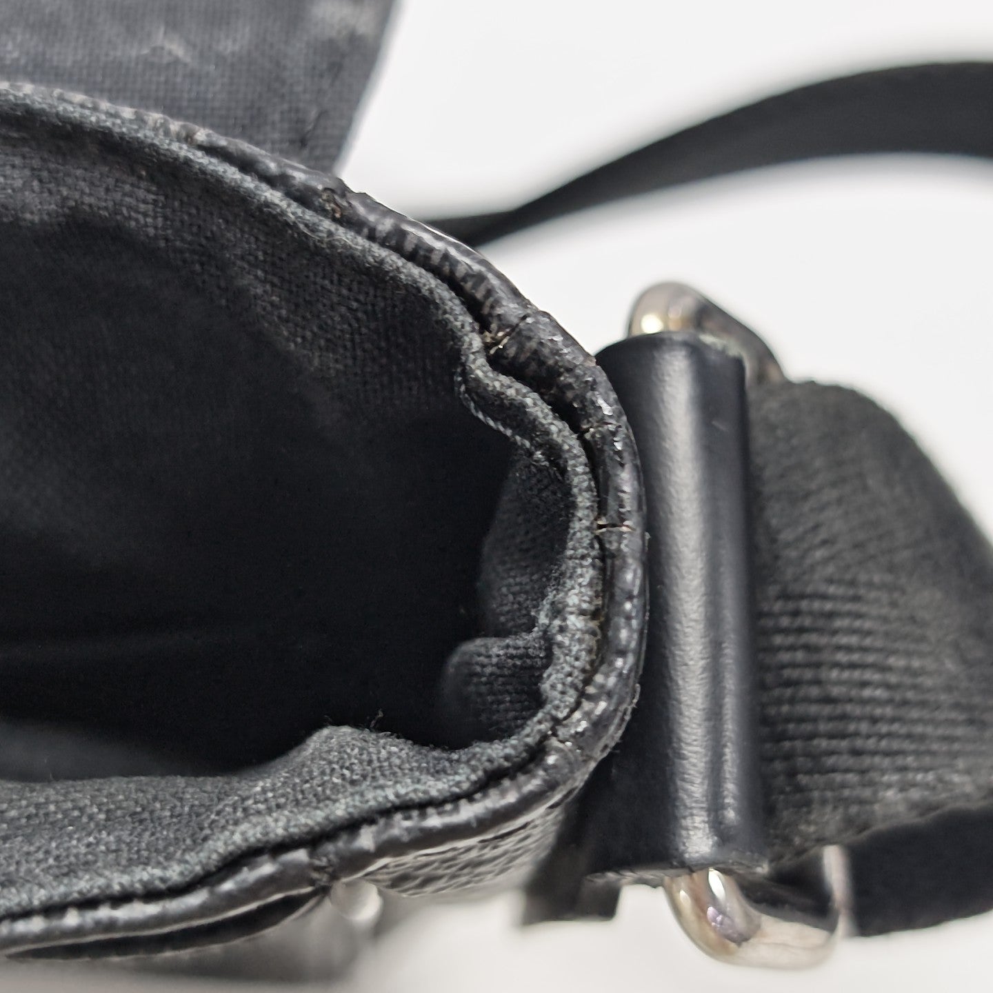 DISTRICT PM Damier Graphite Coated Canvas Gray