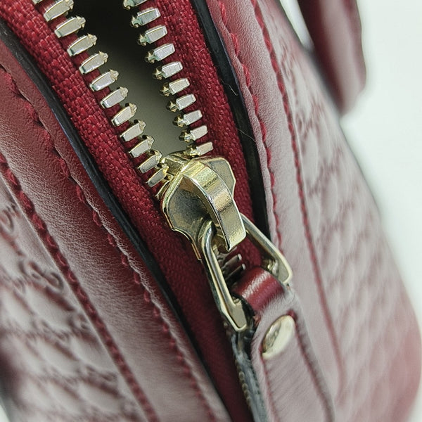 Microguccissima Monogram Calfskin Red