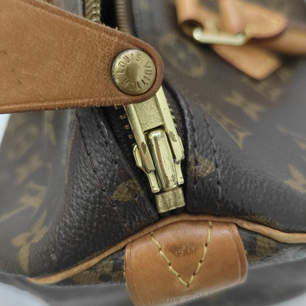 SPEEDY 30 Monogram Coated Canvas Brown