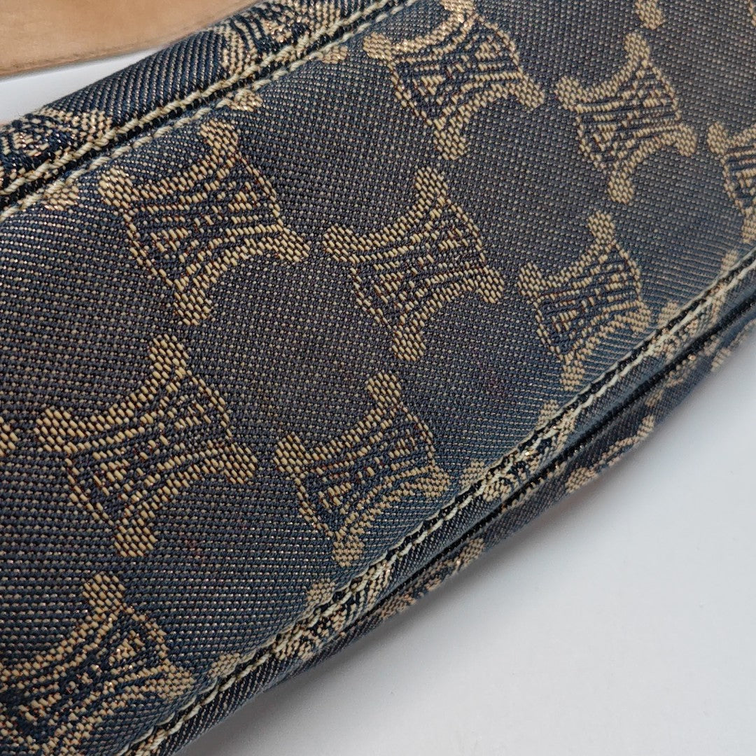 Canvas Top Handle Bag Blue