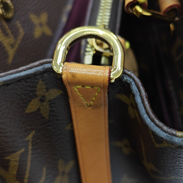 MONTAIGNE Monogram Coated Canvas Brown