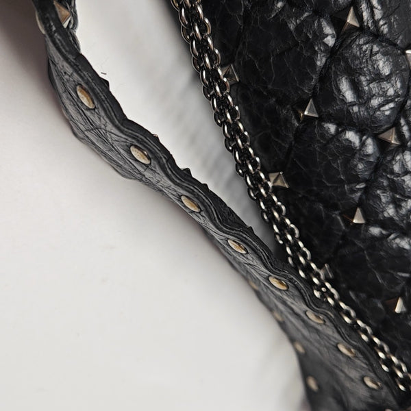 Spike Up Quilted Calfskin Black