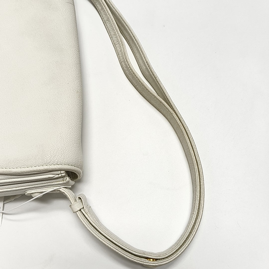Calfskin Shoulder Bag White