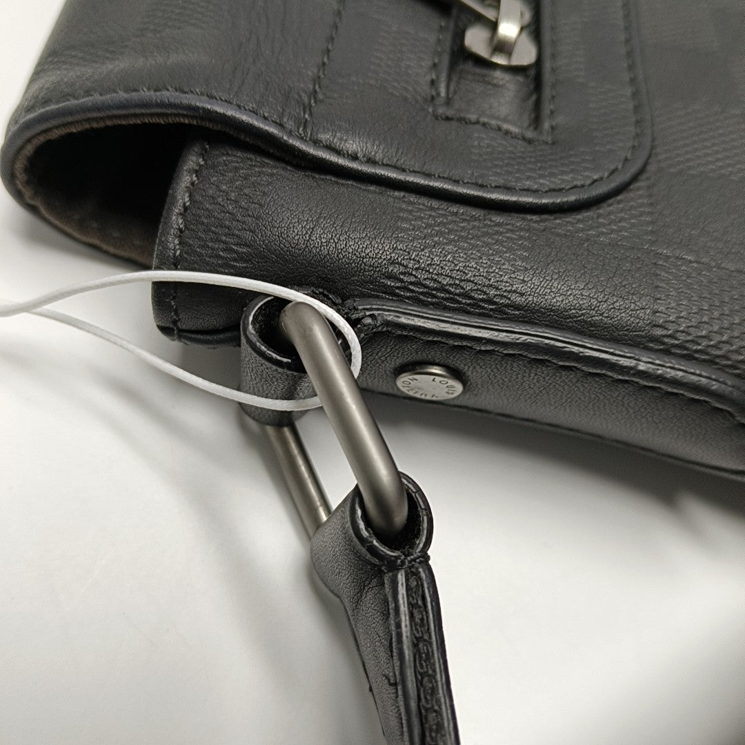 DISTRICT PM Damier Graphite Calfskin Black