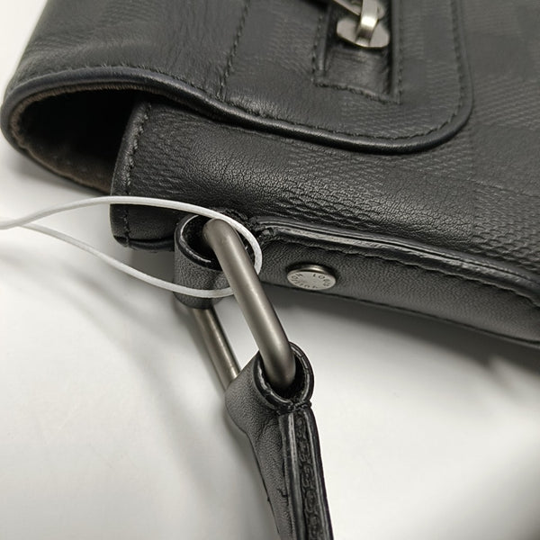 DISTRICT PM Damier Graphite Calfskin Black