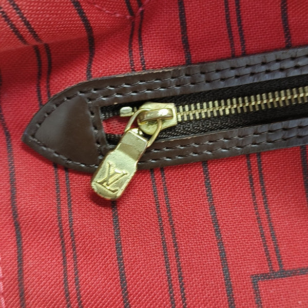 NEVERFULL MM Damier Ebene Coated Canvas Brown