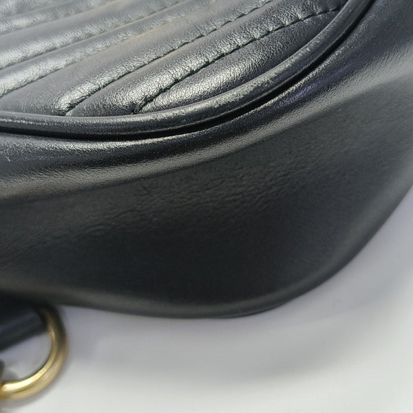 GG Marmont Small Quilted Calfskin Black