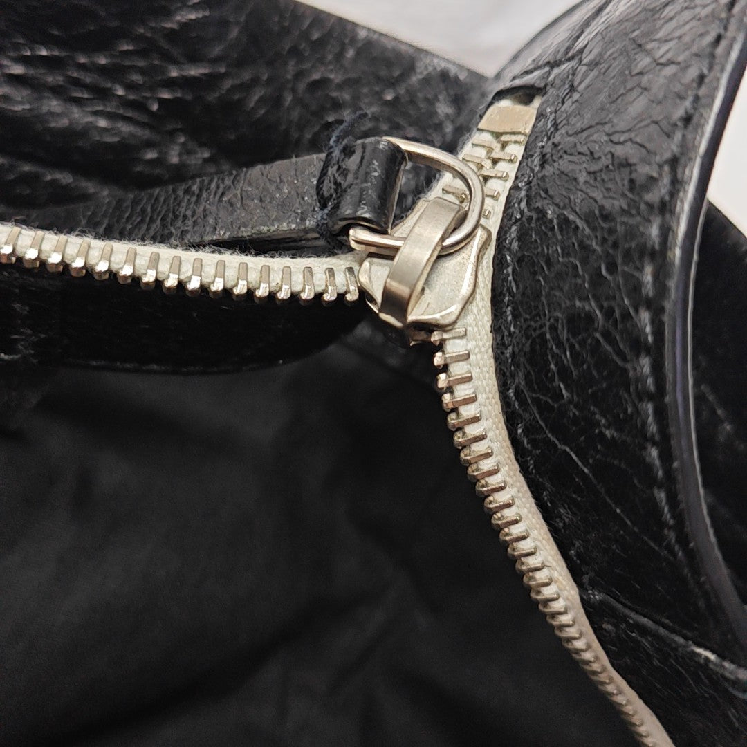 Lambskin Tote Bag Black