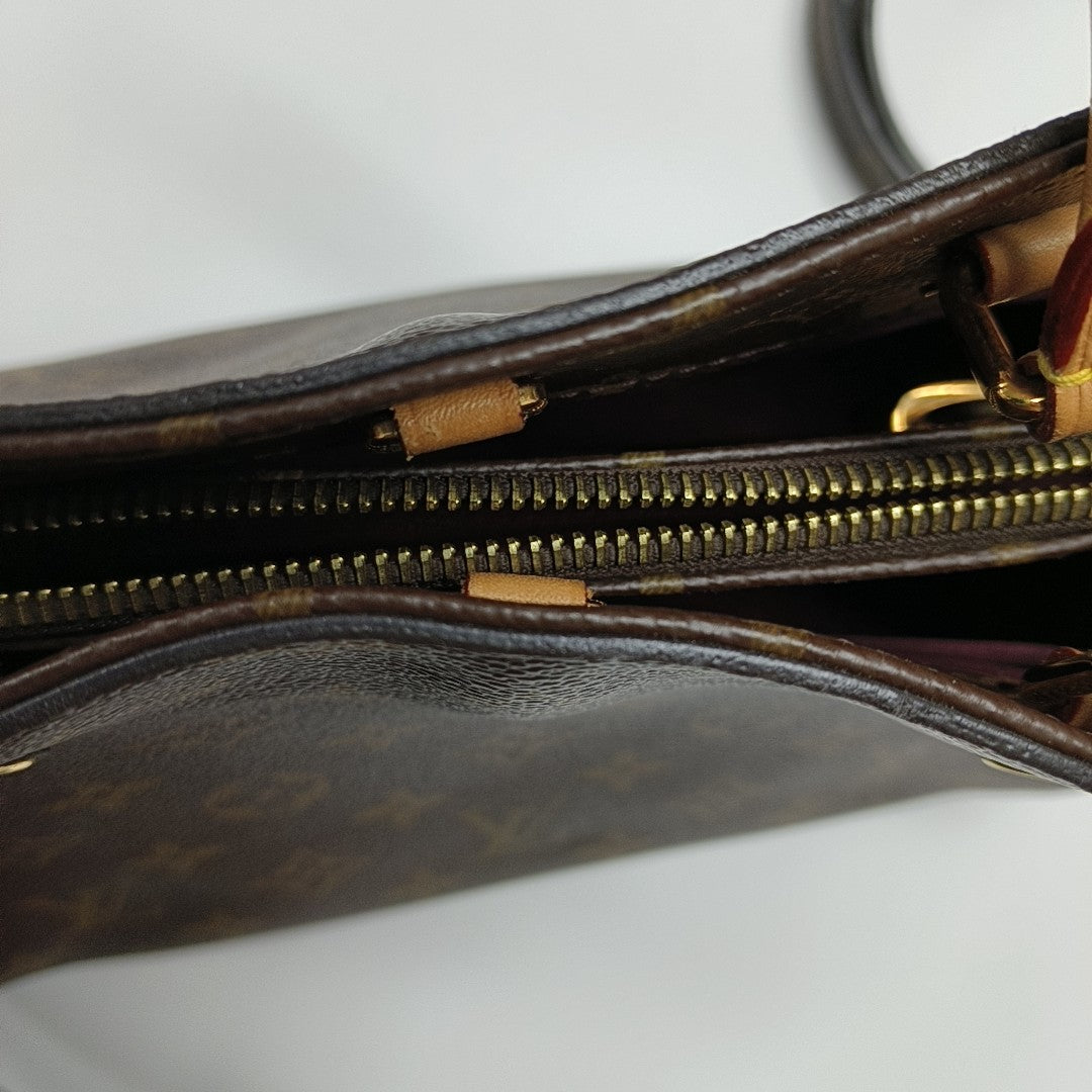 MONTAIGNE Monogram Coated Canvas Brown