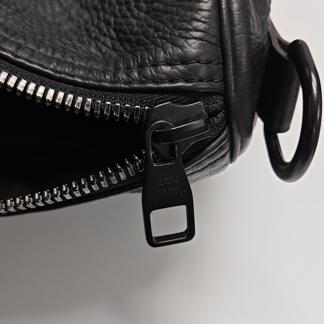 KEEPALL 35 Monogram Calfskin Black