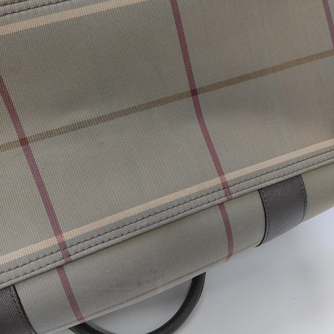 Canvas Top Handle Bag Brown