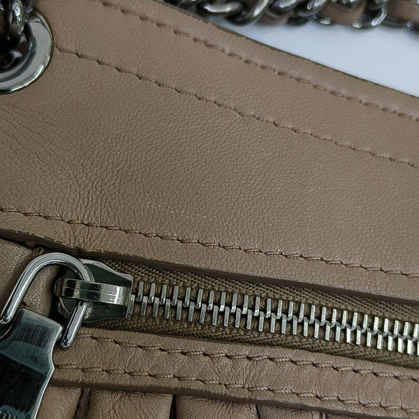 Lambskin Shoulder Bag Brown