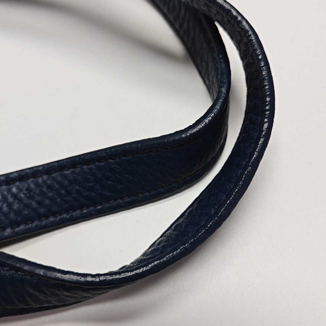 Calfskin Top Handle Bag Blue