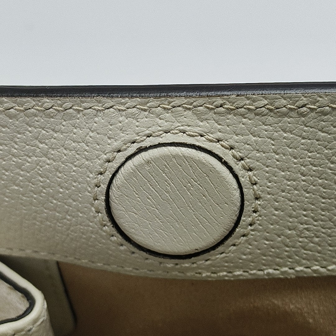 Ophidia Small Monogram Coated Canvas Beige