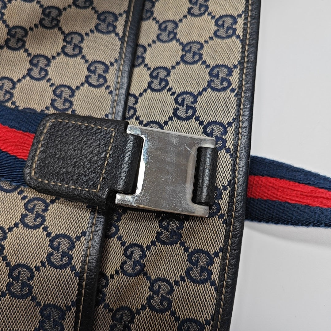 Monogram Canvas Tote Bag Brown