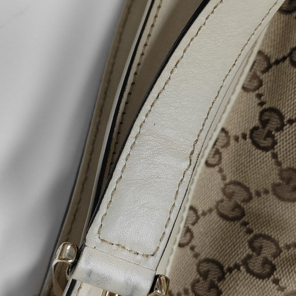 Monogram Canvas Tote Bag Beige
