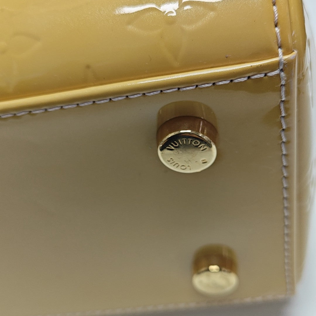 BREA MM Monogram Patent Leather Yellow