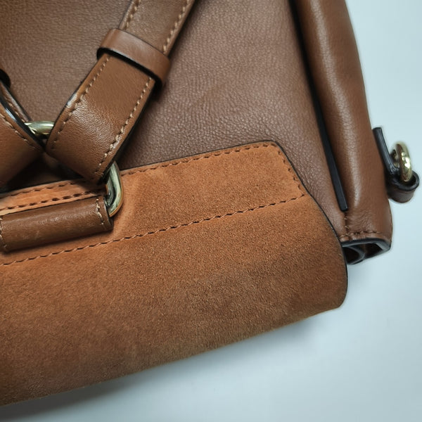 Faye Small Calfskin Brown