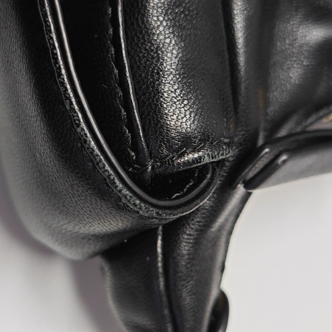 Lambskin Shoulder Bag Black