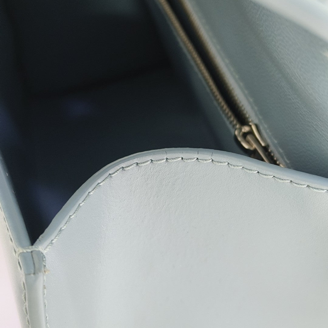Hourglass S Calfskin Blue