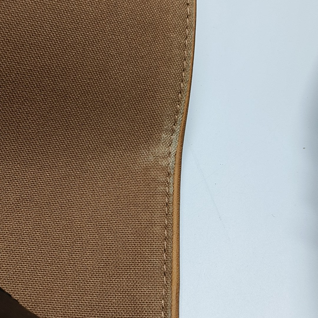 VALMY Monogram Coated Canvas Brown