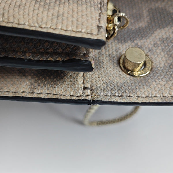 SERPENTI FOREVER Medium Quilted Python Beige