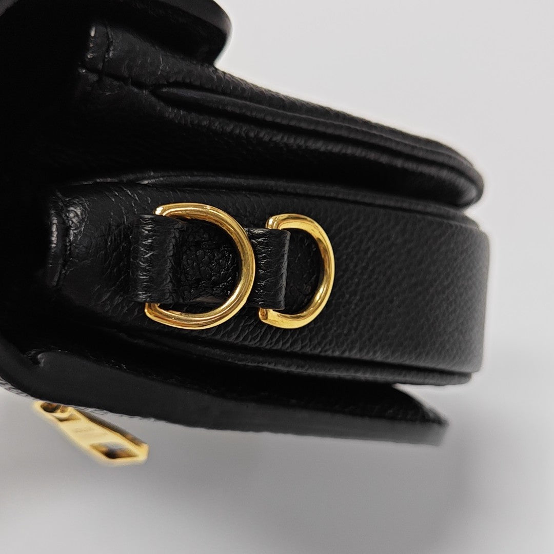 MÉTIS EAST WEST Monogram Calfskin Black