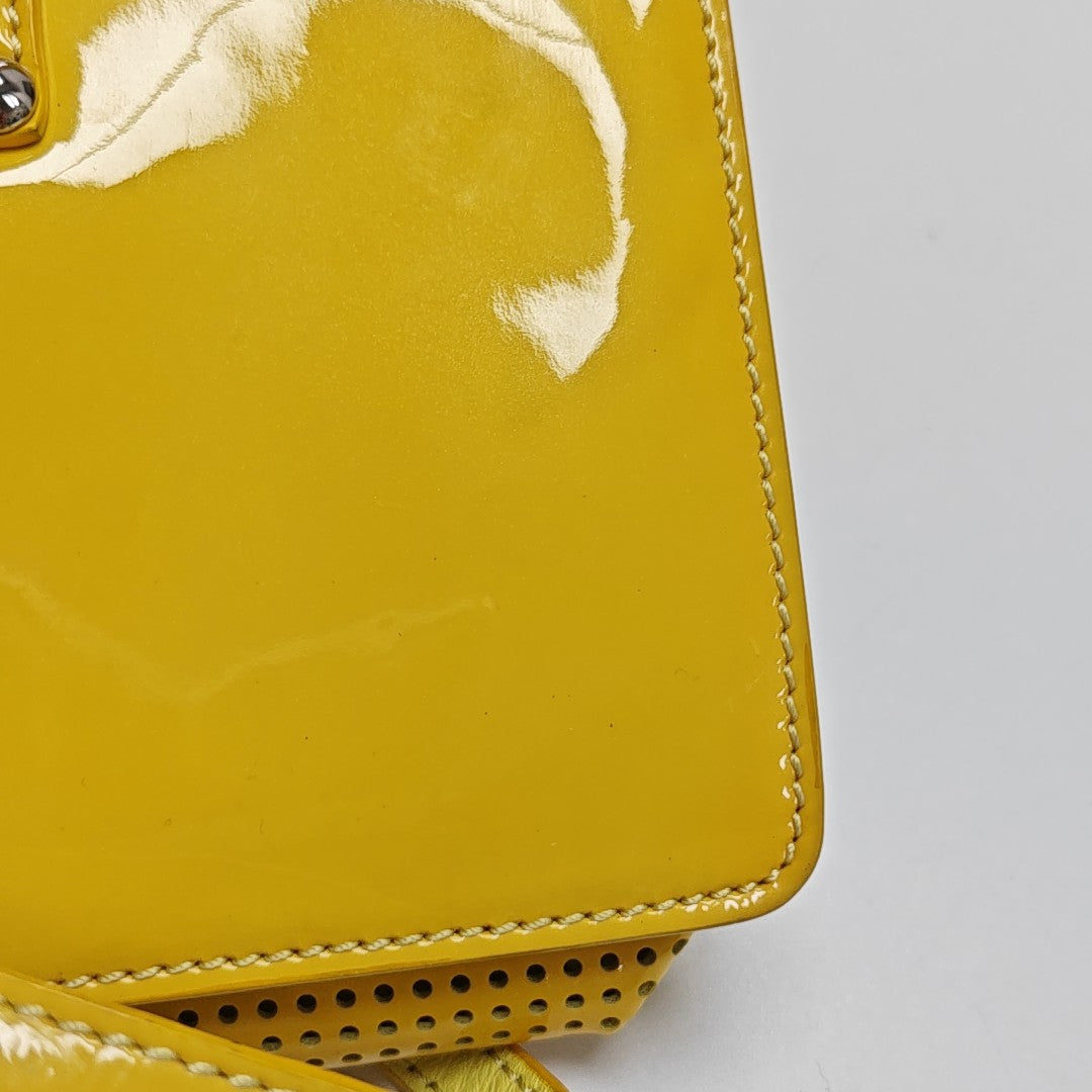 Leather Shoulder Bag Yellow