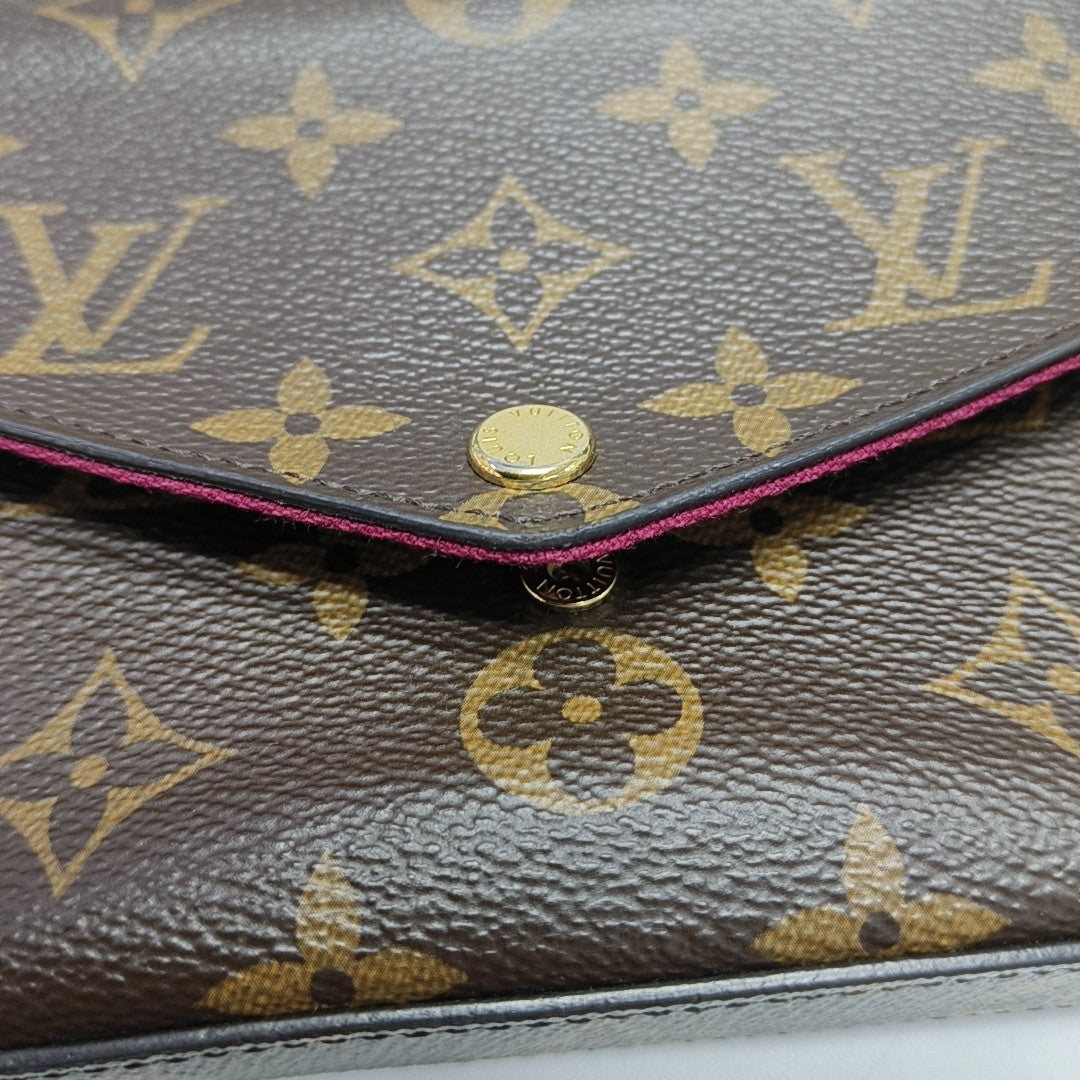 FÉLICIE Monogram Coated Canvas Brown