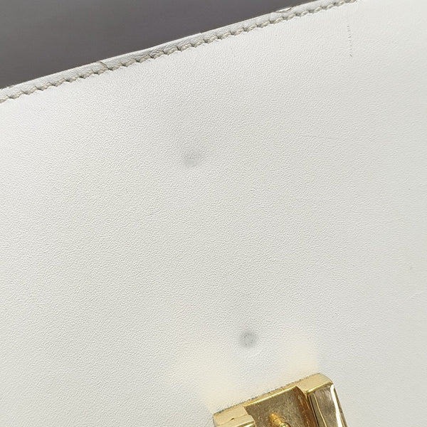 Sylvie Mini Calfskin White