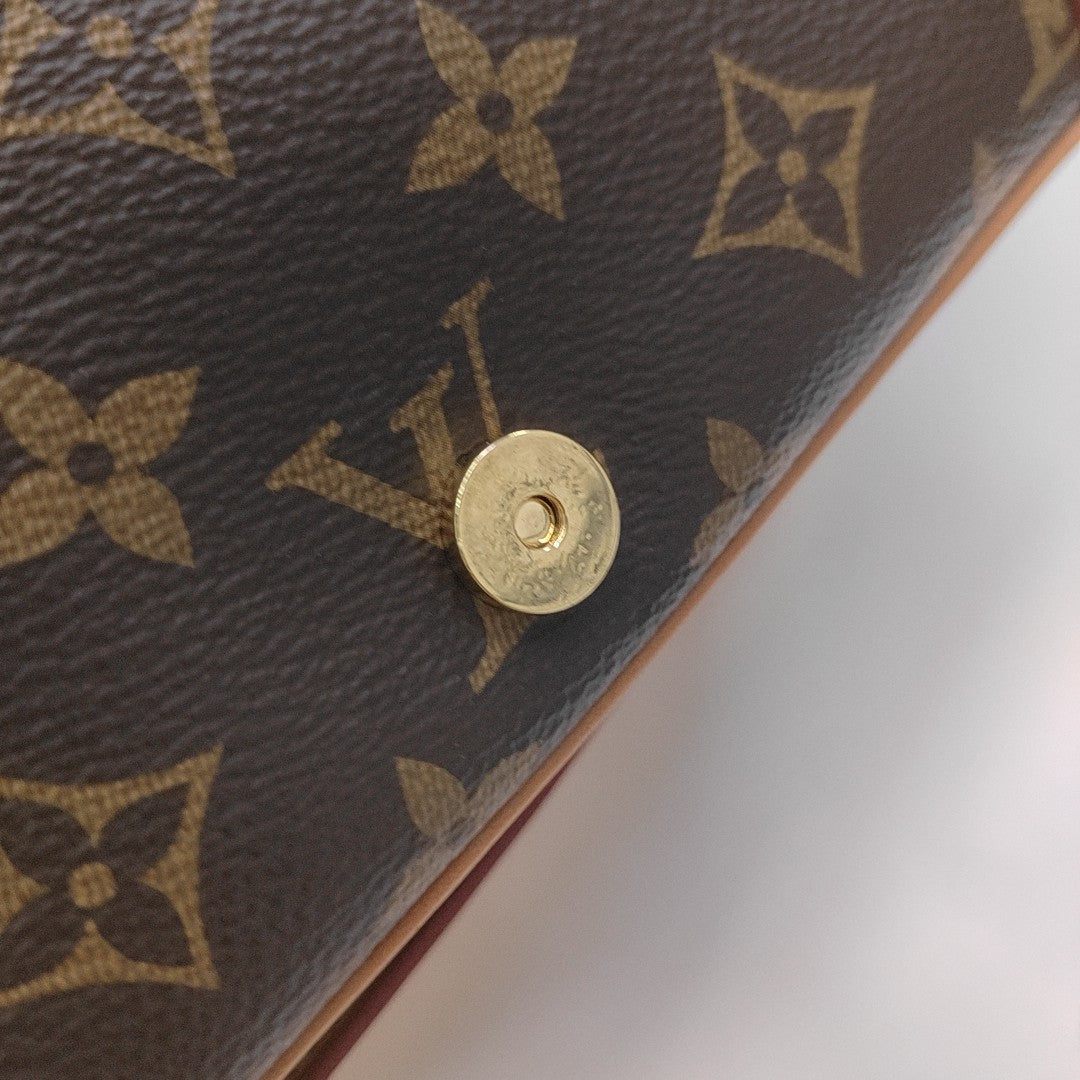 DIANE Monogram Coated Canvas Brown