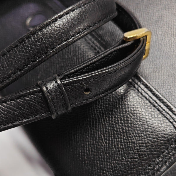 Calfskin Shoulder Bag Black