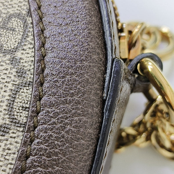 Ophidia Mini Monogram Coated Canvas Beige
