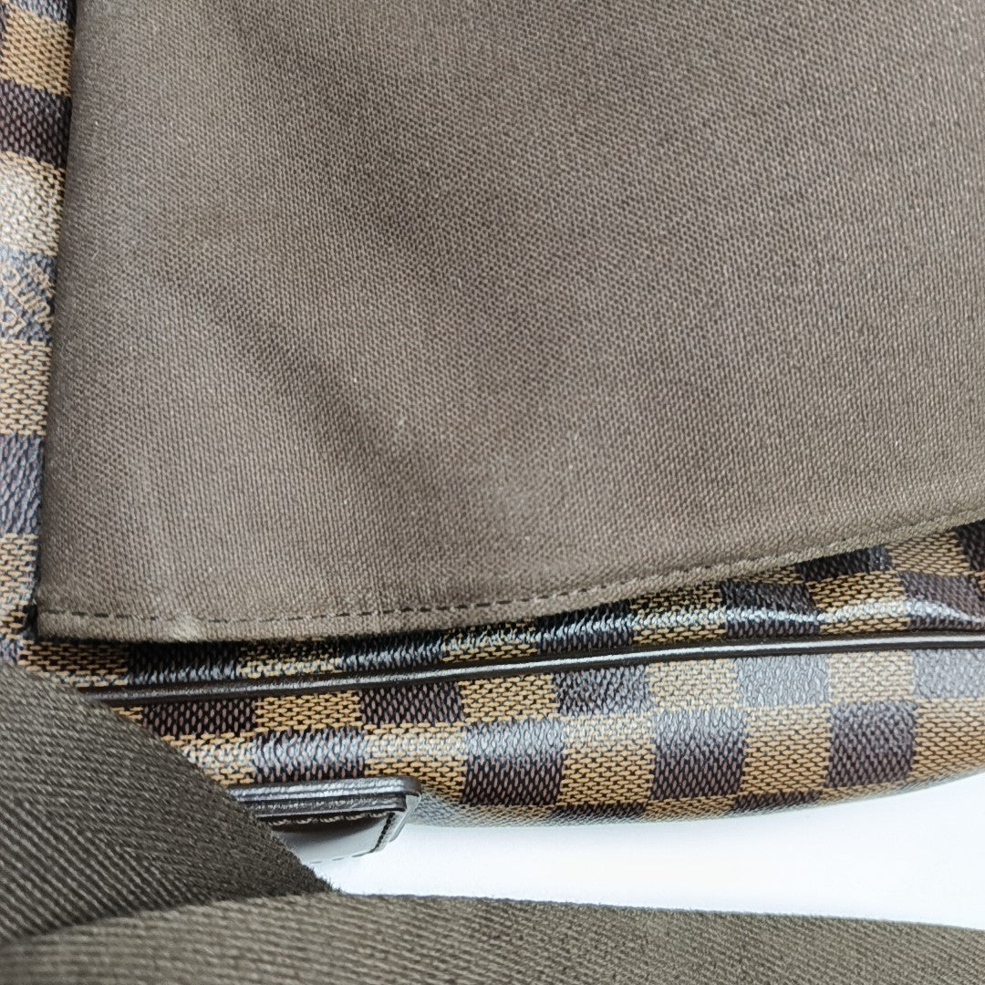 DISTRICT MM Damier Ebene Coated Canvas Brown