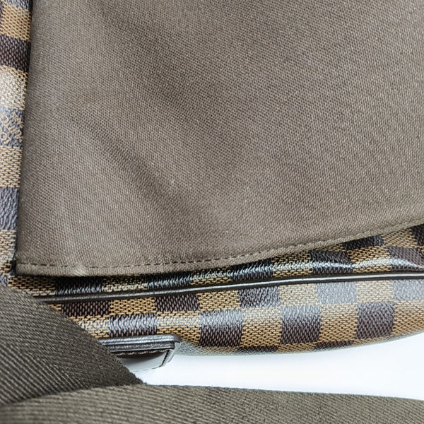 DISTRICT MM Damier Ebene Coated Canvas Brown