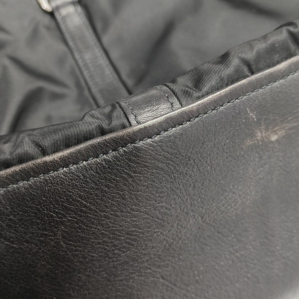 Nylon Shoulder Bag Black