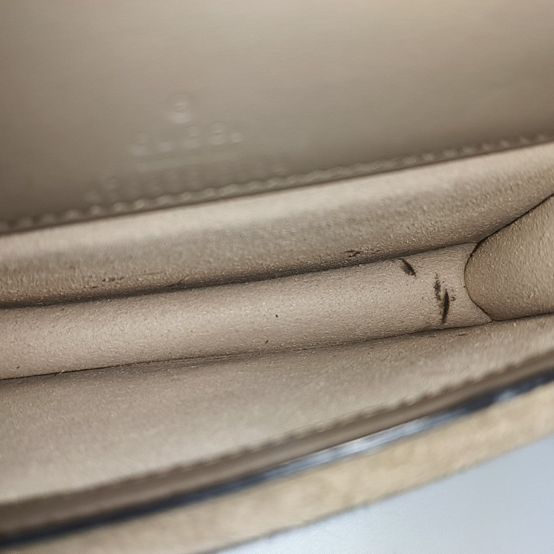 Dionysus Super Mini Monogram Coated Canvas Beige