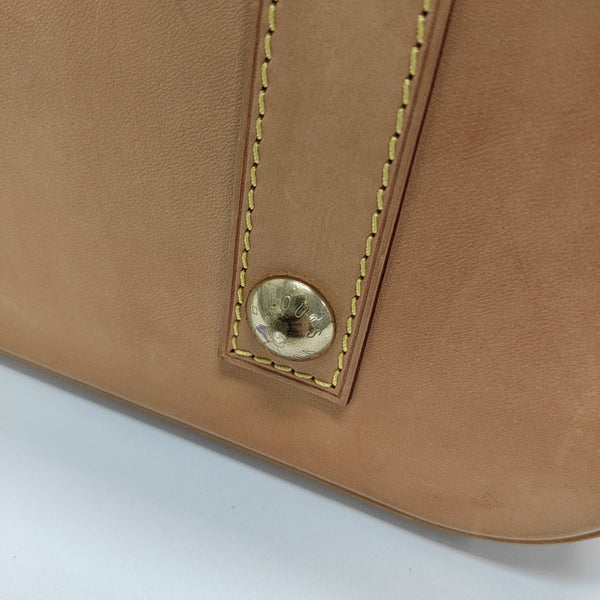 ALMA PM Monogram Coated Canvas Brown