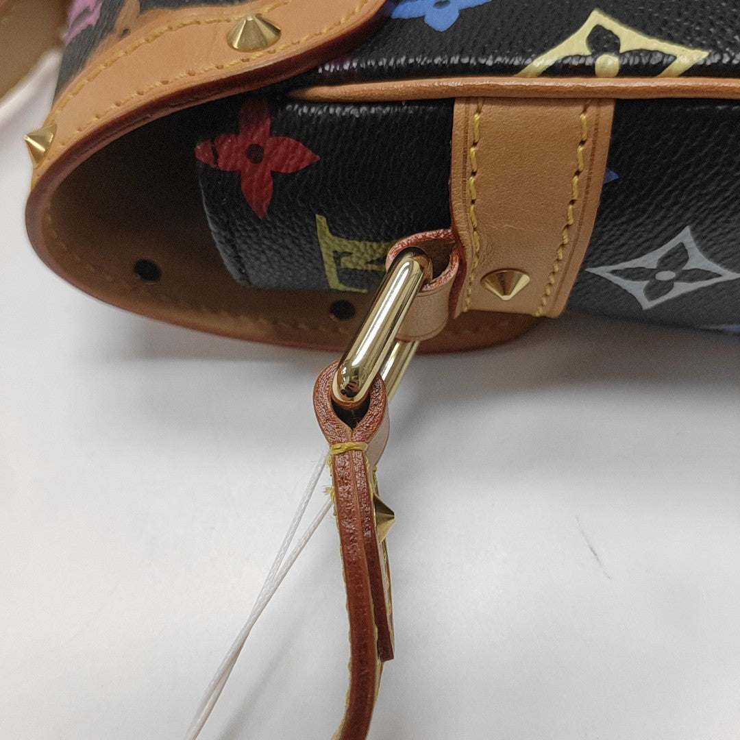 LV × TM SOLOGNE Monogram Coated Canvas Black