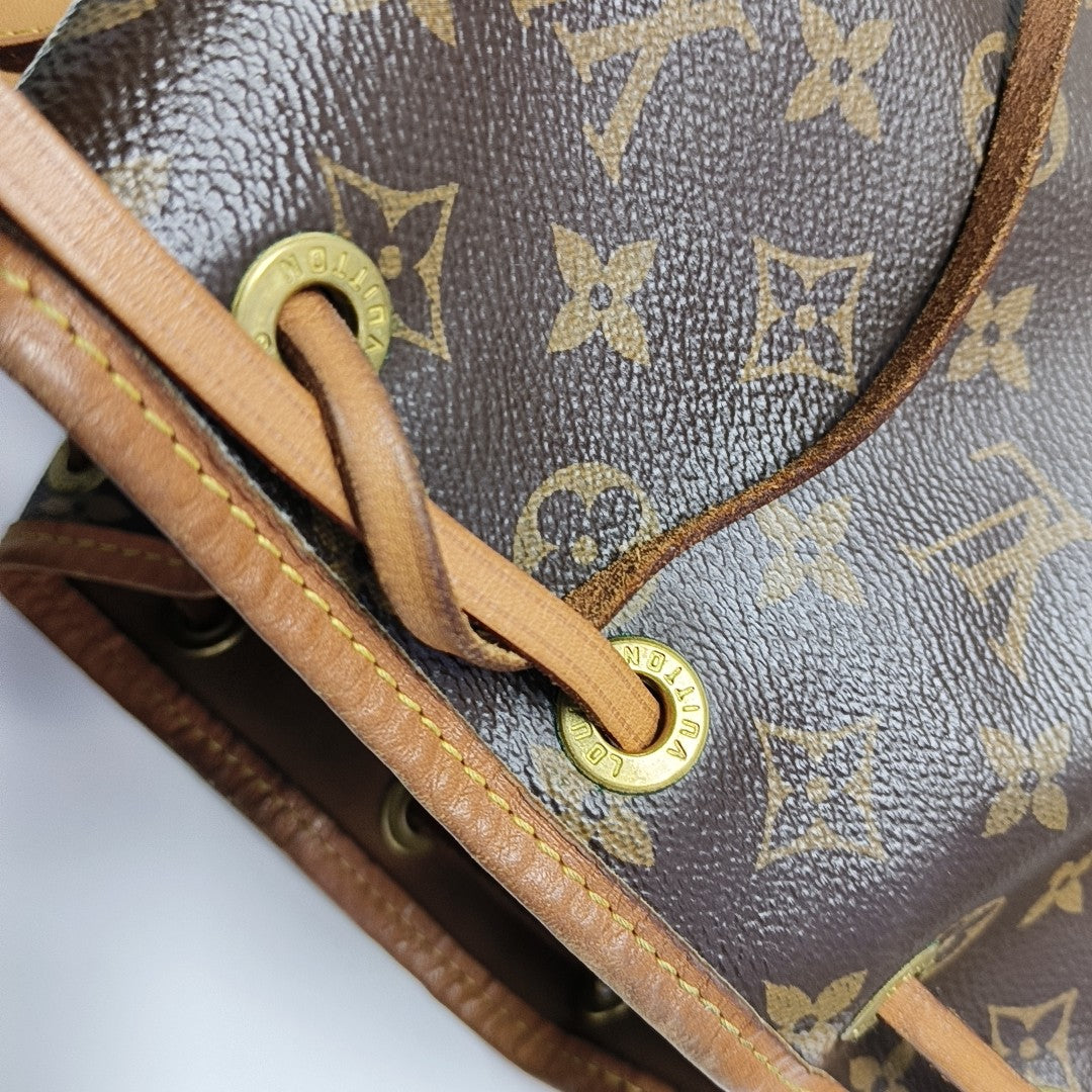 NOÉ BB Monogram Coated Canvas Brown