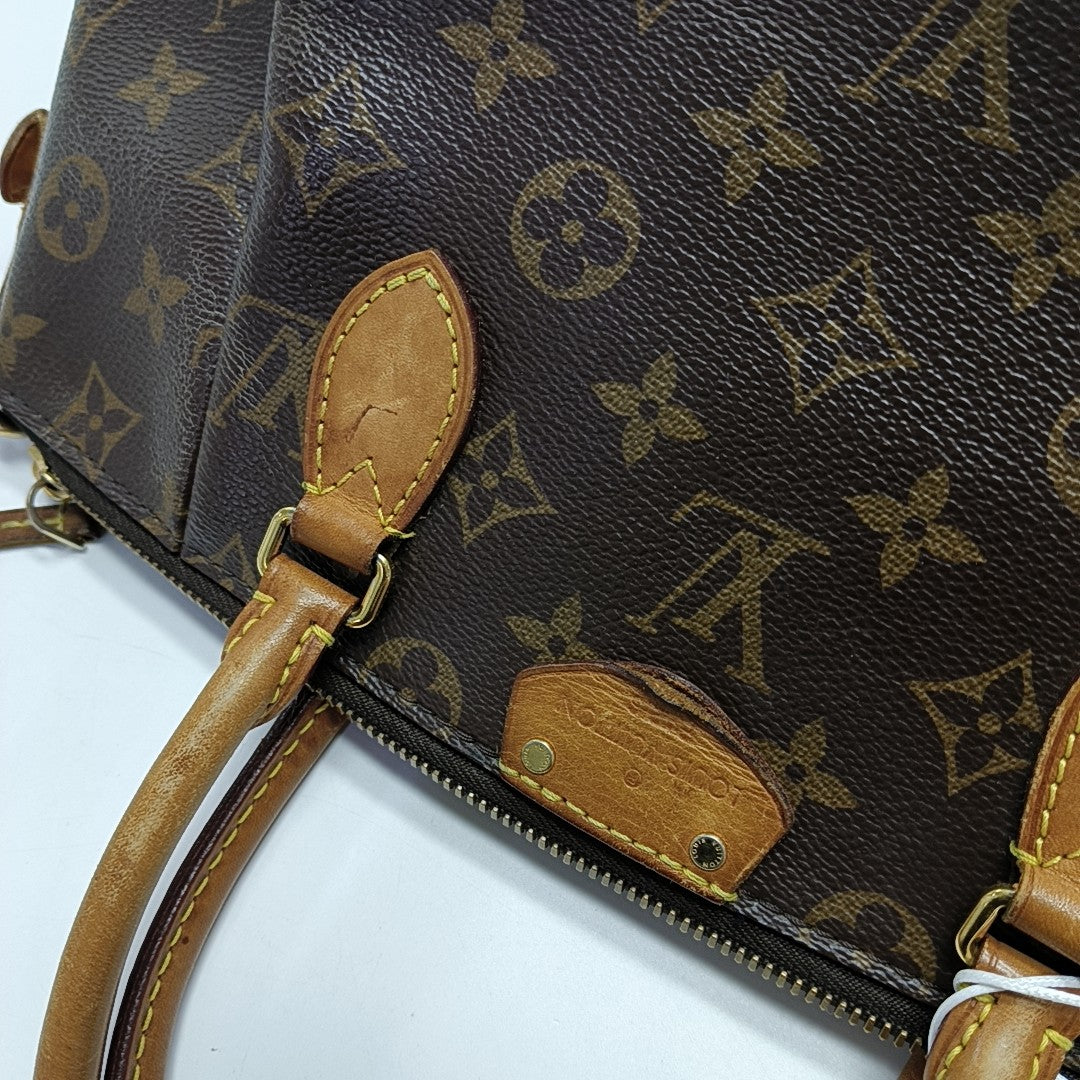 TURENNE Monogram Coated Canvas Brown
