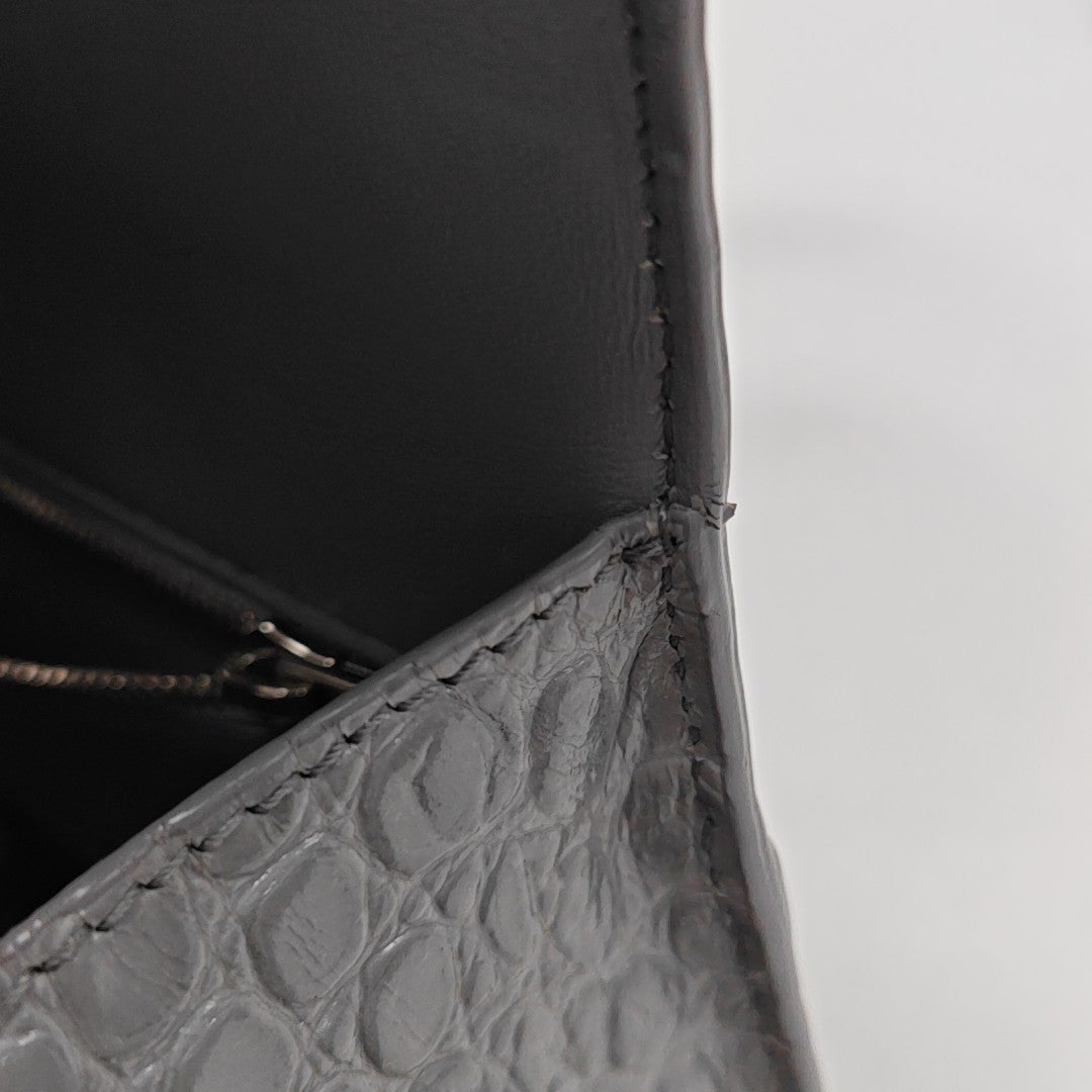 Hourglass S Calfskin Blue