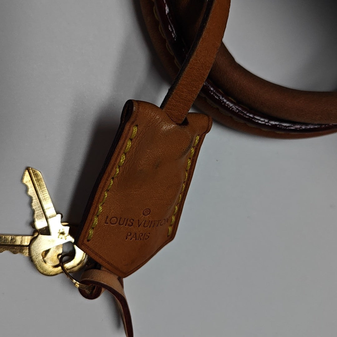 MONTAIGNE BB Monogram Coated Canvas Brown