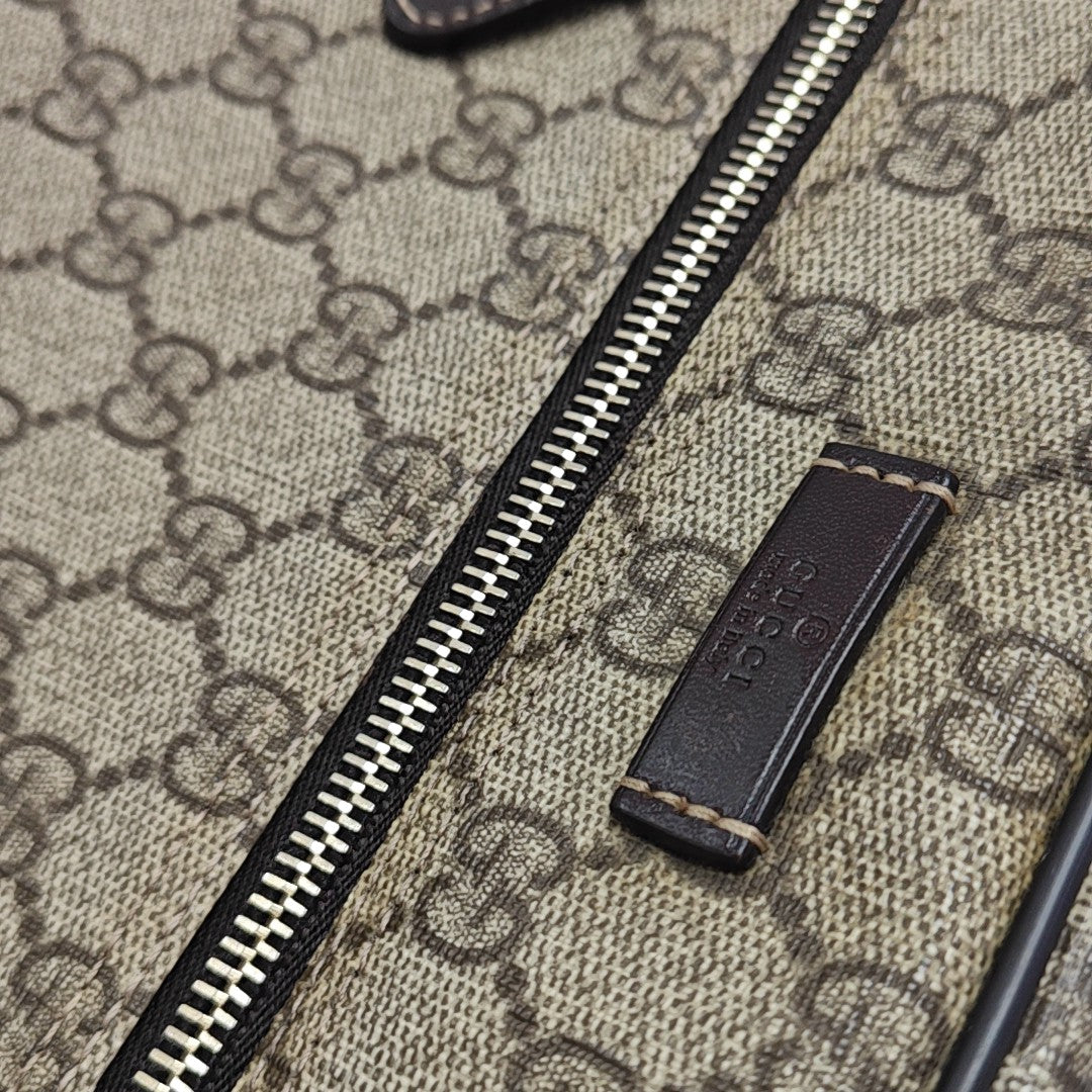 GG Supreme Monogram Coated Canvas Black