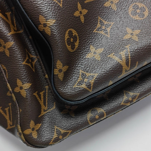 JOSH Monogram Coated Canvas Brown