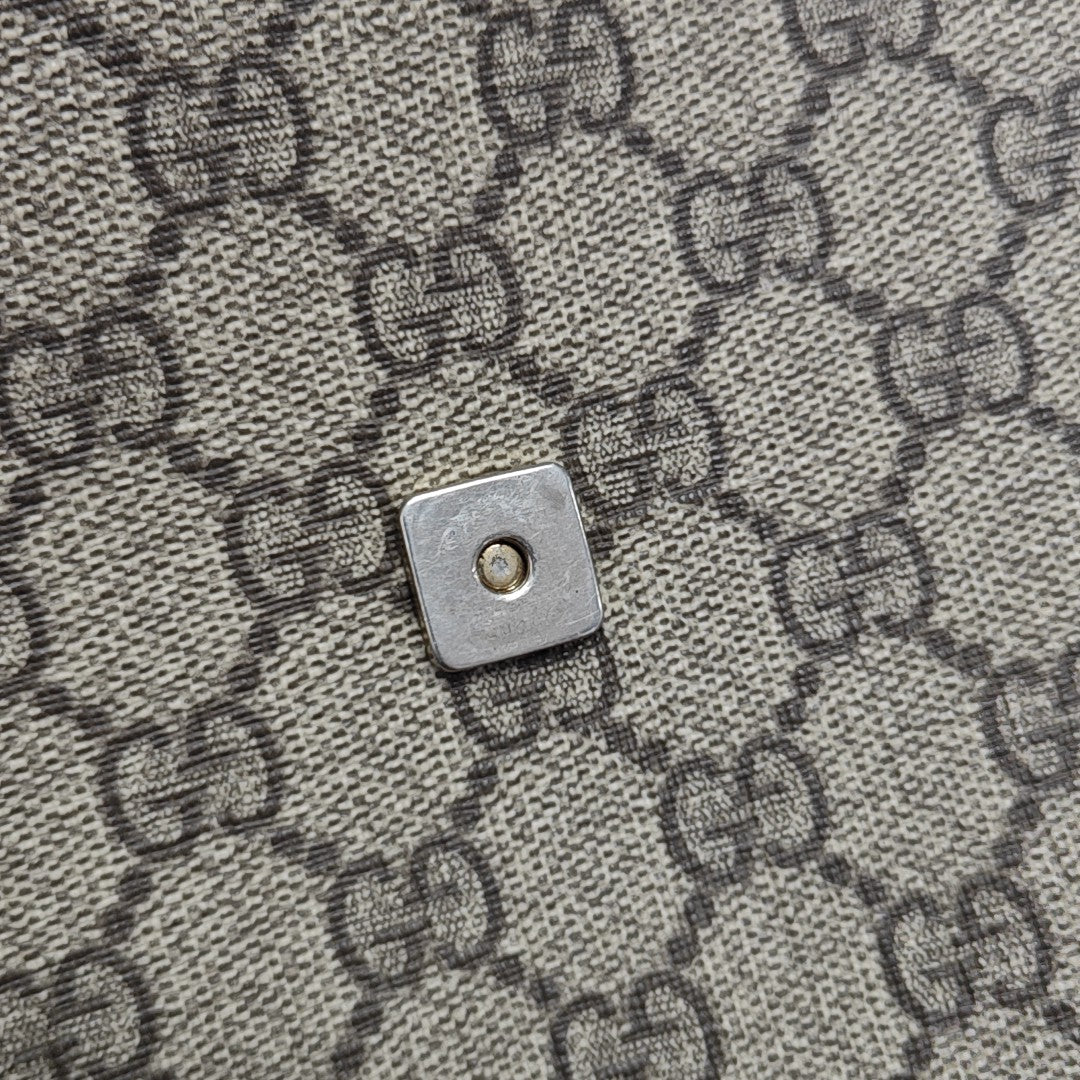 GG Supreme Monogram Coated Canvas Black