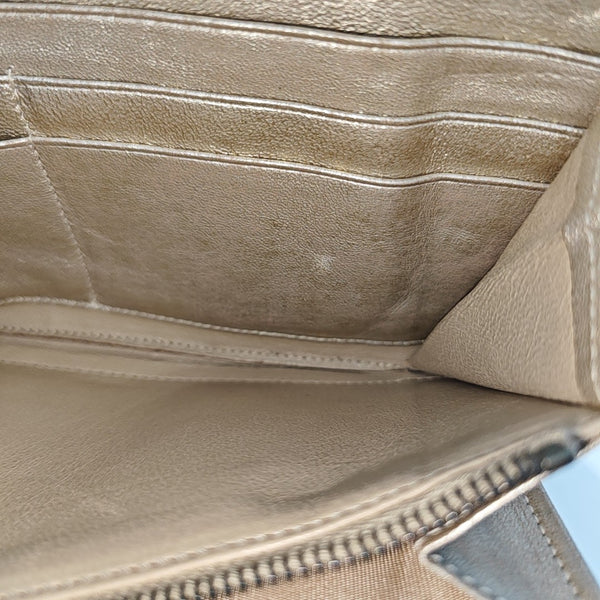 Calfskin Wallet Beige